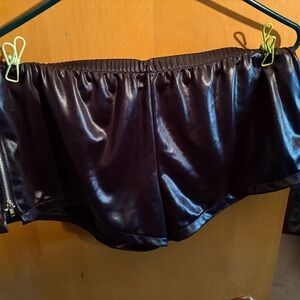 Black Shiny Shorts